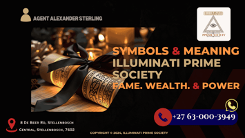 An Illuminati scroll tied with black silk ribbon, glowing faintly under candlelight during a gifting ritual. (1)