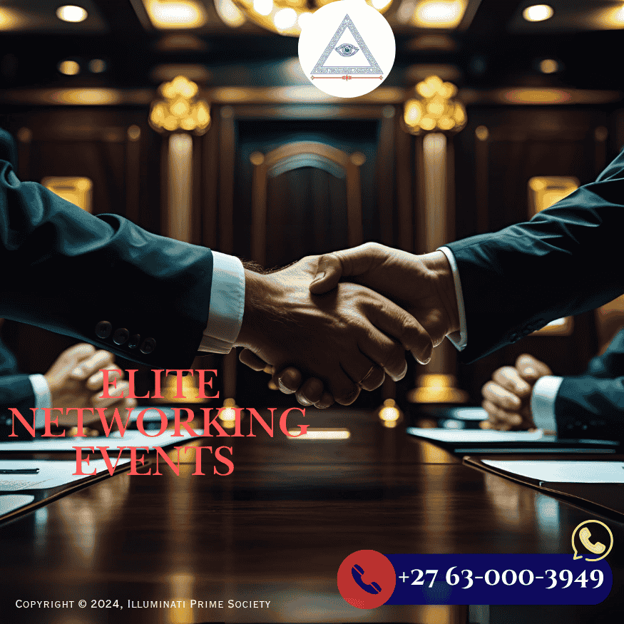 Discreet handshake between Illuminati business leaders Discreet handshake between Illuminati business leaders