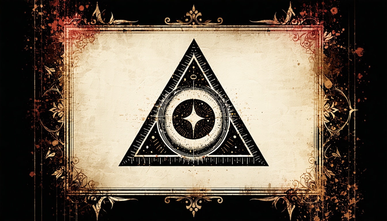 A mysterious, elegant invitation card with the Ill