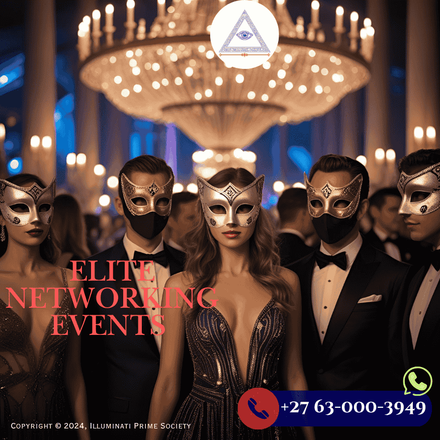Illuminati gala with masked symbolism and formal attire Illuminati gala with masked symbolism and formal attire