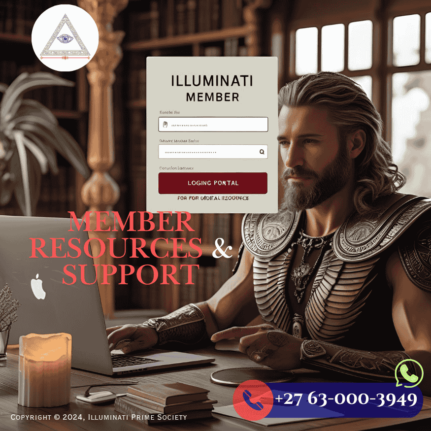 Illuminati member logging into secure portal for digital resources Illuminati member logging into secure portal for digital resources